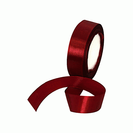 Лента атласная 12 мм, 27 м, цвет: бордовый, L-12-048  (Цены)