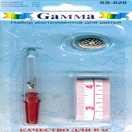 Набор инструментов для шитья №2, 3 предмета, Gamma, SS-020  (Цены)