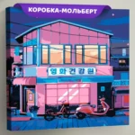 Картина по номерам «Ночная Япония в стиле ретровейв, неон», EVEE-art-0205  (Цены)