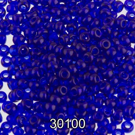 Бисер Чехия круглый 311-19001 2,3 мм 10/0, 50 г, цвет: 30100 темно-васильковый, 311-19001_30100-10  (Цены)