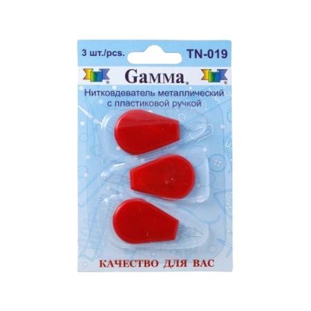 Нитковдеватель с пластиковой ручкой, 3 шт., Gamma, TN-019  (Цены)