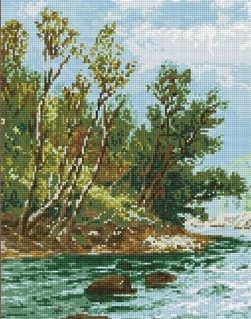 Алмазная вышивка «Речной пейзаж», GF3169  (Цены)