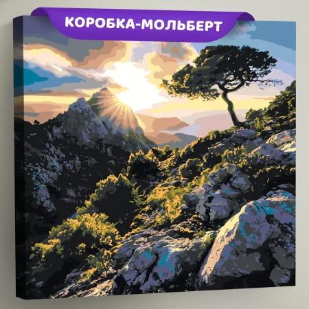 Картина по номерам Испания закат в горах на Майорке, EVEE-art-0756  (Цены)