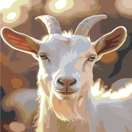 Картина по номерам Милая коза Символ года, EVEE-art-1134  (Цены)