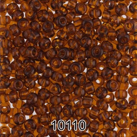 Бисер Чехия круглый 311-19001 2,3 мм 10/0, 50 г, цвет: 10110 темно-янтарный, 311-19001_10110-10  (Цены)