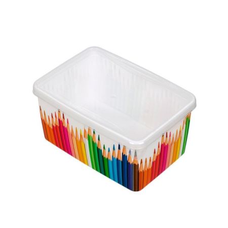 Лоток для мелочей большой Карандашница с крышкой Plastic Republic, цвет: белый, BQ2255КА  (Цены)