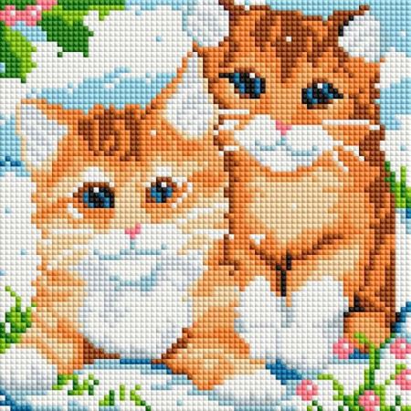 Алмазная вышивка «Рыжие котята», 469-ST-PS  (Цены)